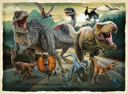puzzle jurassic world lunivers de jurassic world ravensburger