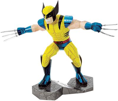 MetalEarth: MARVEL/WOLVERINE 12,2x9,9x11,9cm, maquette 3D en métal avec 3,5 feuilles, sur carte 12x17cm, 14+