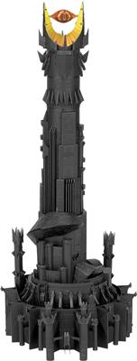 MetalEarth: ICONX - LORD OF THE RINGS / BARAD-DUR 8x7,7x23,2cm, maquette 3D en métal avec 4 feuilles multicolorées, en boîte 13,5x22x2cm, 14+