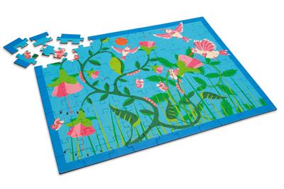 Scratch Puzzle 100pcs: COLIBRIS 60x43.5cm, en boîte diam.26xH10cm, 5+