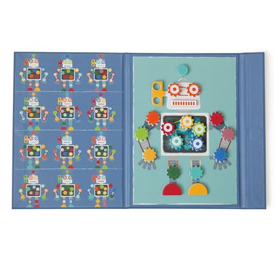 Scratch Livre EduLogic: Couleurs&Formes/ROBOT 18,2x25,6x1,3cm (plié), 51,5x25,6x1cm (déplié), magnétique, 4+