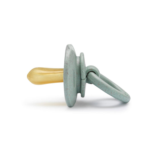 Birth pacifier in bamboo mineral green