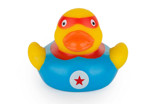 Superhero rubber duck