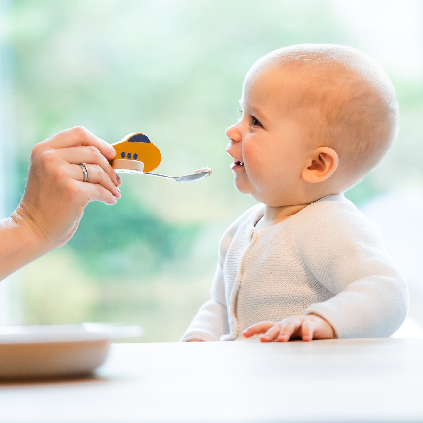 Kinderlöffel gelbes Flugzeug