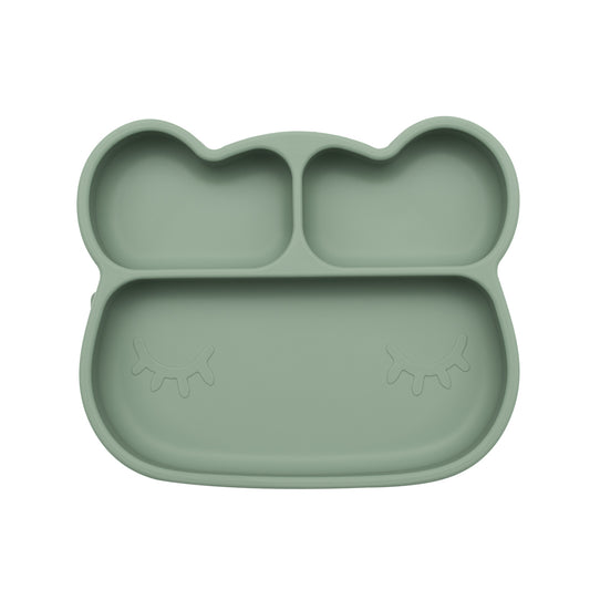 Assiette en Silicone Ours Sauge We Might Be Tiny - OFCK.fr